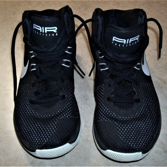 Womans Nike Air Precision High Top Basketball Shoes~~Black~~7.5 - Picture 2 of 5